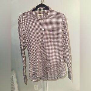 Burberry Purple and White Button Down